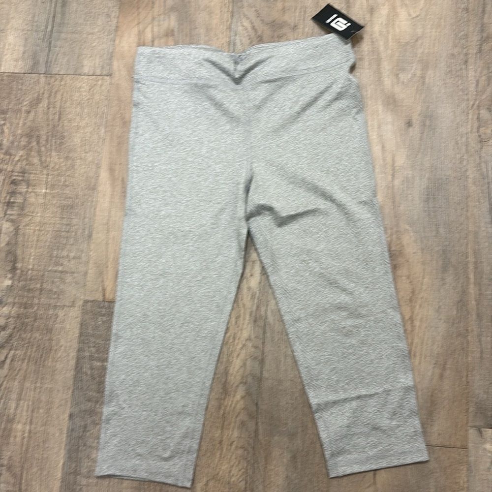 Ideology Kids Gray Casual Leggings- CAPRI LENGTH